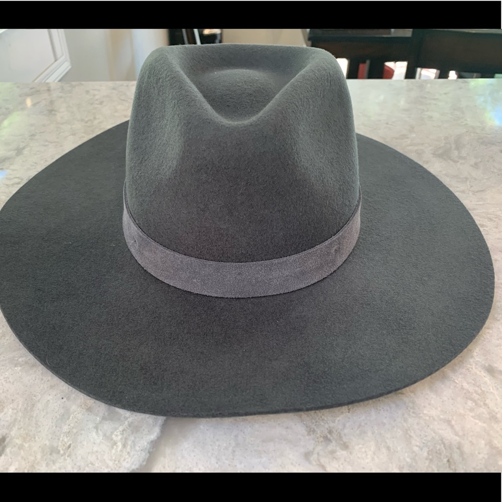 Anthropologie Black Rancher Hat